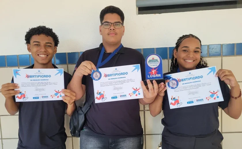 Alunos da escola Rocha Cavalcanti, de União dos Palmares, alcançam 1º lugar nas Olimpíadas de História de Alagoas