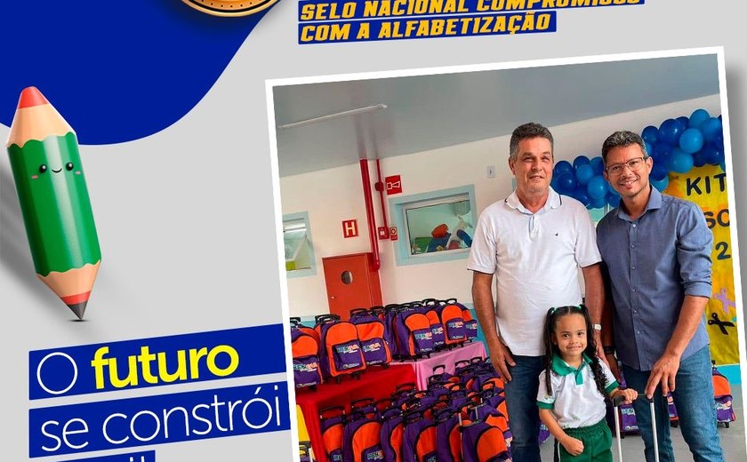 Educação de Branquinha conquista Selo Ouro do Compromisso Nacional da Alfabetização