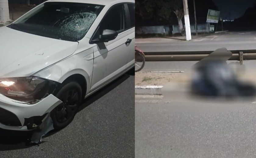 Idoso morre em acidente entre bicicleta e carro na AL-220