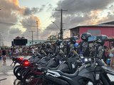 Litoral Norte tem reforço no policiamento durante segunda-feira de Carnaval