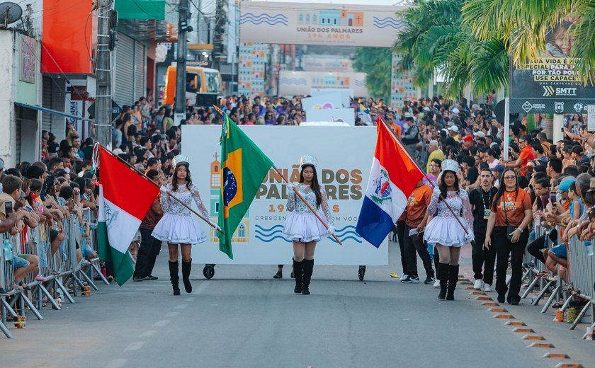 União dos Palmares Comemora 194 Anos de História com Desfile Cívico e Apresentações Culturais