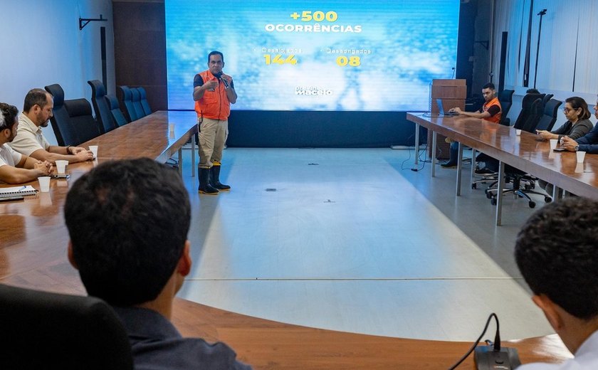 Chuva em Maceió: JHC reúne secretários e pede reforço em força-tarefa