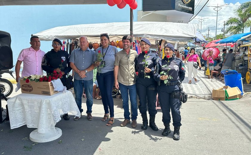 Guarda Municipal de União dos Palmares realiza homenagem às mulheres
