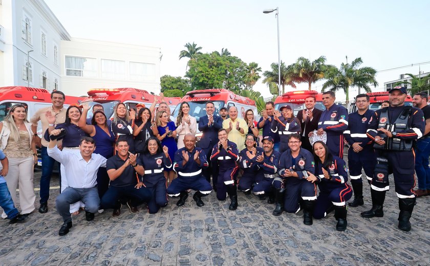 Municípios alagoanos recebem novas ambulâncias do Samu