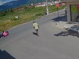 Câmera flagra acidente em frente ao antigo posto Vergetão em União