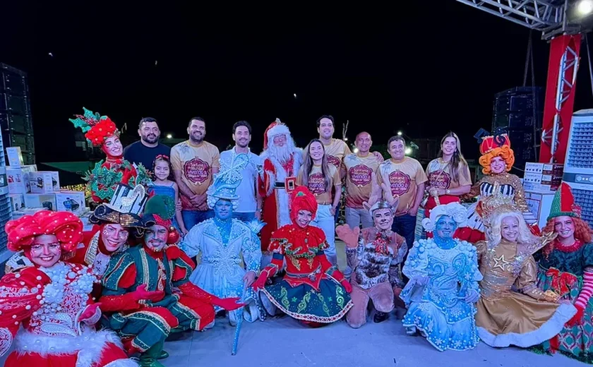 'Vivendo a Magia do Natal', em Santana do Mundaú, encerra programação com entrega de cestas e sorteio de prêmios