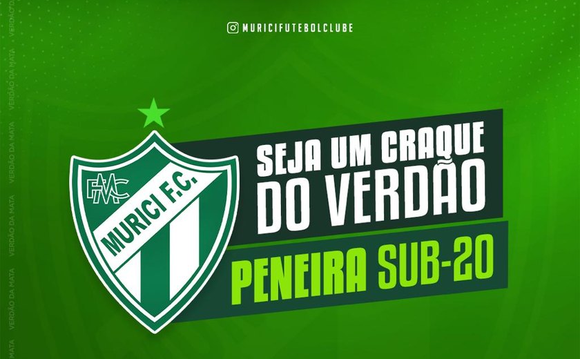 Murici Futebol Clube realiza peneira para jogadores Sub-20 nesta terça-feira