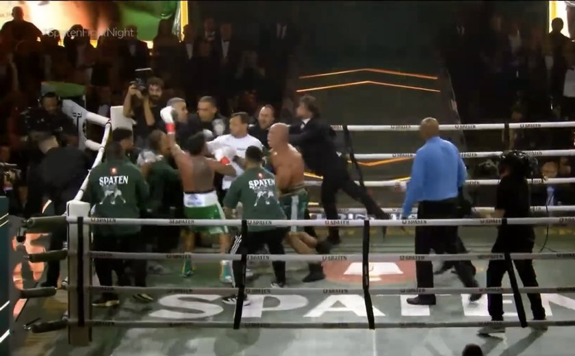 Confusão no ringue marca o fim da luta entre Popó e Wanderlei Silva