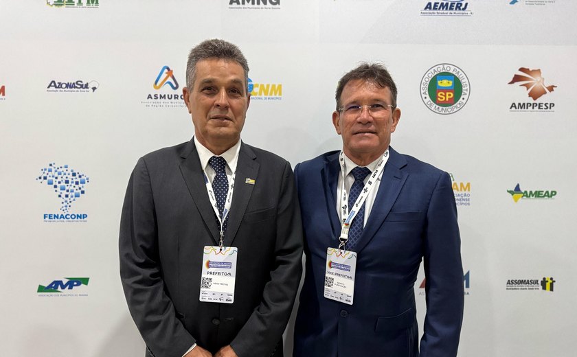 Prefeito e vice-prefeito de Branquinha cumprem agenda em Brasília
