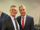 Geo Cruz prestigia posse do Senador Renan Filho, em Brasília