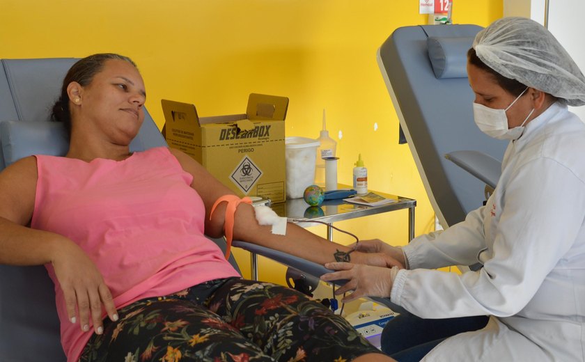 Hemoal realiza coleta de sangue no Hospital Regional da Mata, em União dos Palmares