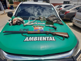 BPA apreende armas de fogo usadas em caça ilegal durante operação em União dos Palmares