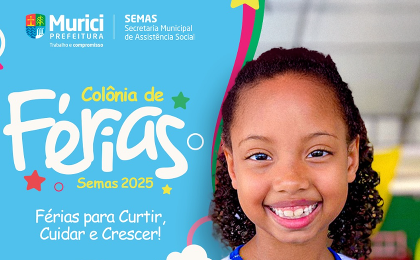 Prefeitura de Murici dá início à programação da Colônia de Férias nesta terça (14)