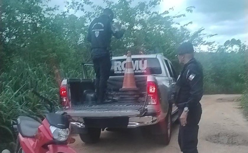 Guarda Municipal de União dos Palmares recupera moto abandonada na Usina Laginha