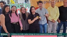 Prefeitura de União realiza entrega de novos equipamentos para a SMTT e GCM