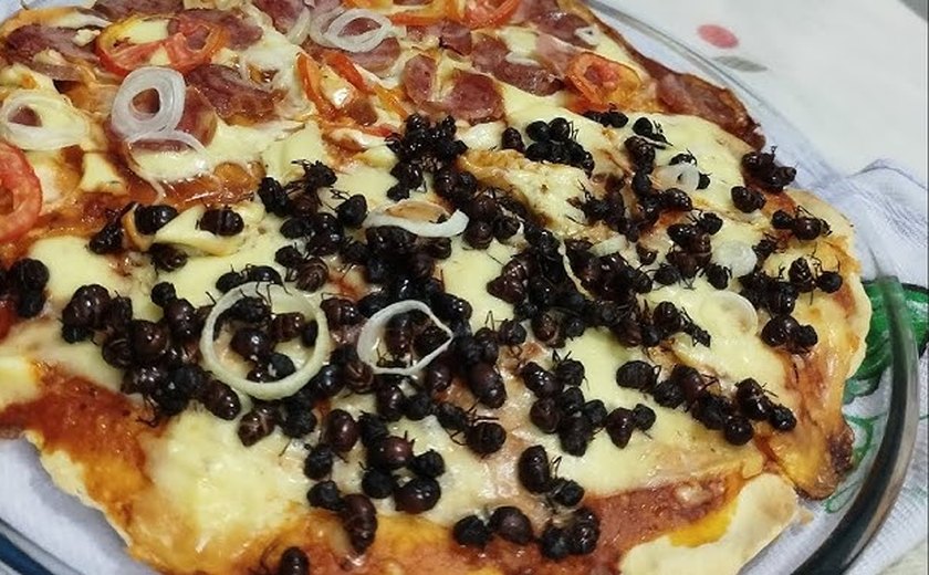 Gastronomia ousada: pizzaria serve pizza de tanajura no Agreste pernambucano