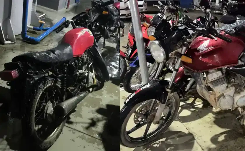 Polícia Militar apreende motos com irregularidades durante operação em Branquinha