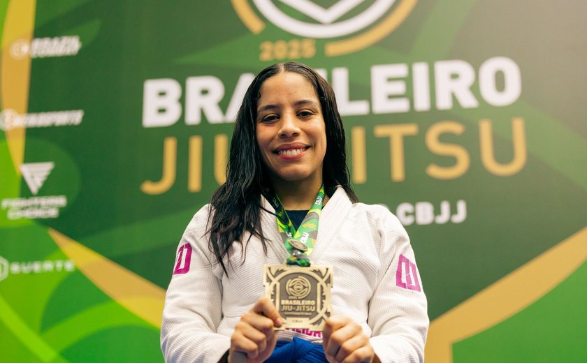 Atleta de União dos Palmares conquista bronze no Campeonato Brasileiro de Jiu-Jítsu e lidera ranking nacional