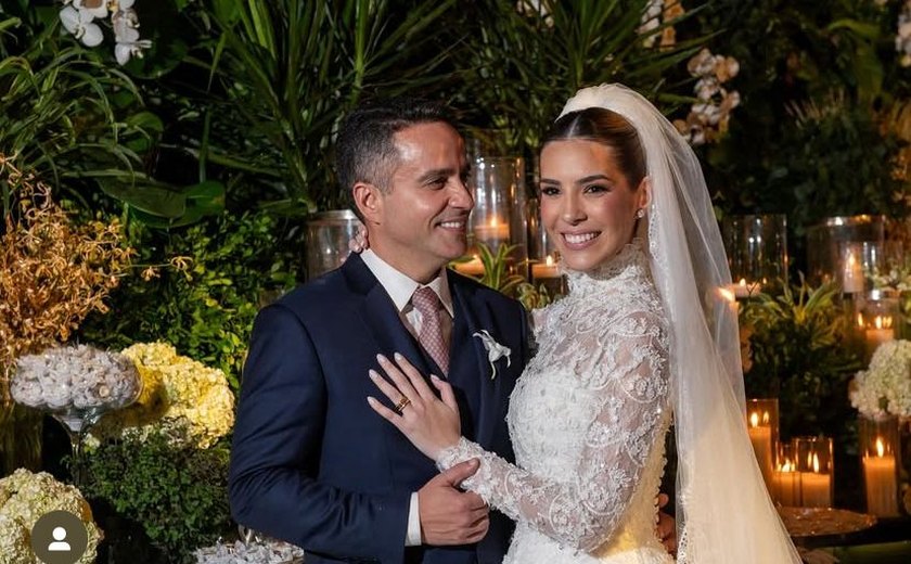 Governador Paulo Dantas se casa em cerimônia na Catedral Metropolitana de Maceió
