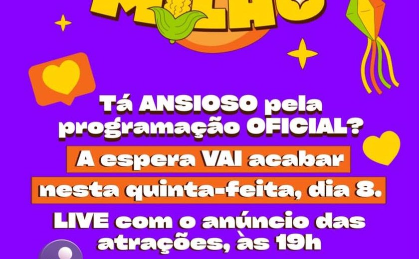 Junior Menezes anuncia live para divulgar programação da Festa do Milho