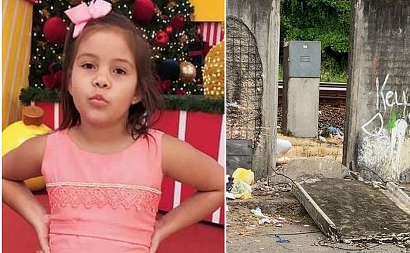 Em estado grave na UTI, menina atingida por placa de concreto no Recife se comunica por gestos