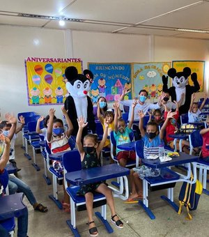 Alunos voltam às aulas presenciais em Santana do Mundaú