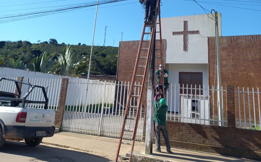 Prefeitura da Branquinha realiza manutenção da iluminação pública