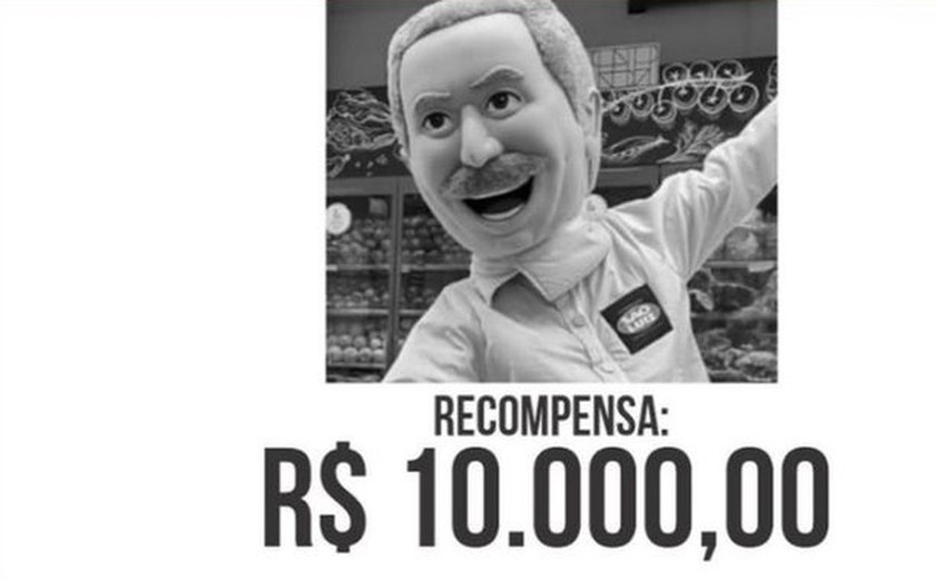 Em Alagoas, empresa oferece recompensa para quem devolver mascote furtado