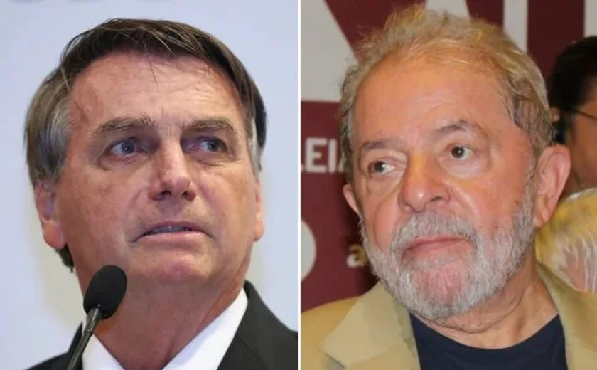 Cai a diferença entre Lula e o presidente Bolsonaro