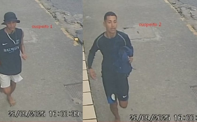 Polícia divulga imagens de suspeitos de assassinar pescador em Maceió