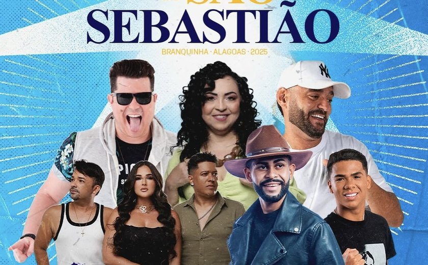 Prefeitura de Branquinha anuncia programação da Festa de São Sebastião