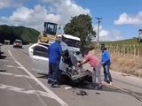 Acidente no Trevo de Cajueiro deixa Motorista em Estado Grave