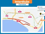 Confira as interdições de trânsito para o Carnaval em Maceió