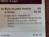 “Mandem entregador branco. Não gosto de pretos”, pede cliente em app