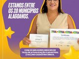 Ibateguara fica entre os 20 municípios de Alagoas com melhor atualização no Cadastro Único