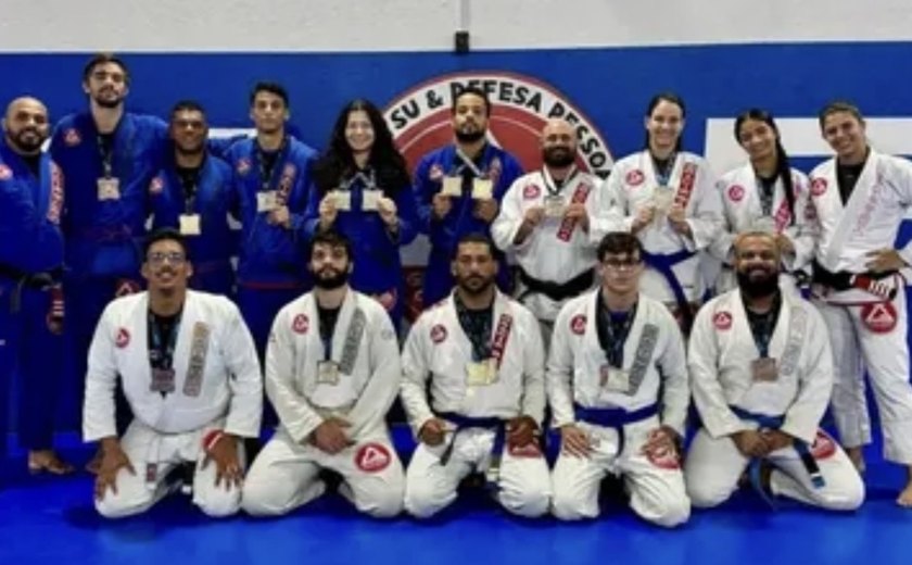 Atletas de Arapiraca conquistam 22 medalhas no Campeonato Alagoano de Jiu-Jitsu