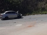 Acidente com três carros é registrado na BR-104 em União dos Palmares