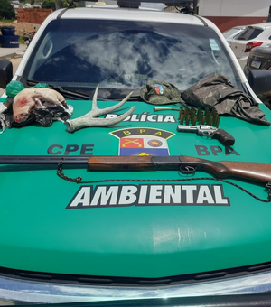 BPA apreende armas de fogo usadas em caça ilegal durante operação em União dos Palmares