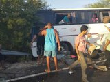 Acidente entre ônibus com romeiros de Alagoas deixa mortos e feridos em PE