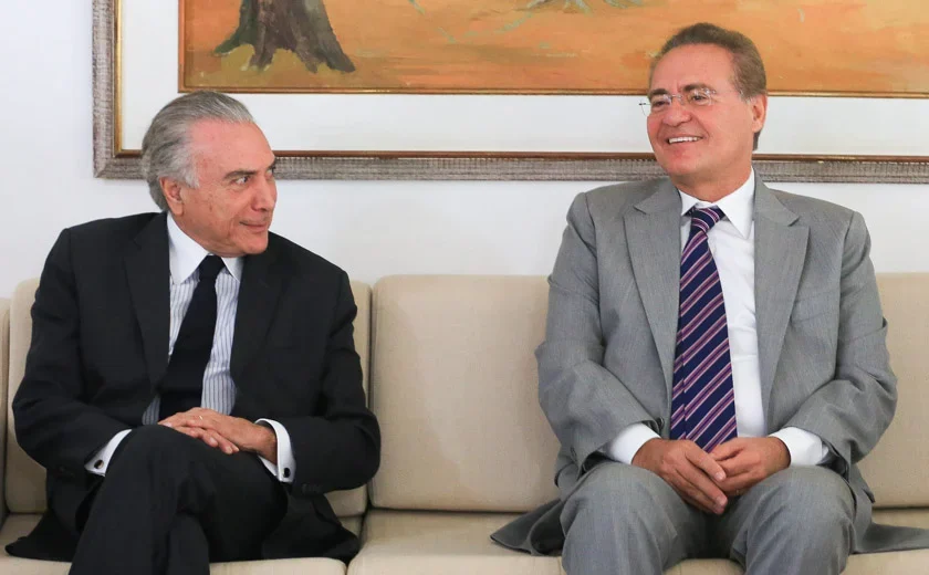 Renan se reúne com Temer para convencer MDB a apoiar Lula