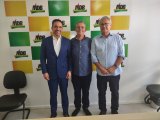 Geo Cruz se reúne com governador Paulo Dantas e senador Renan Calheiros em evento de filiação do MDB