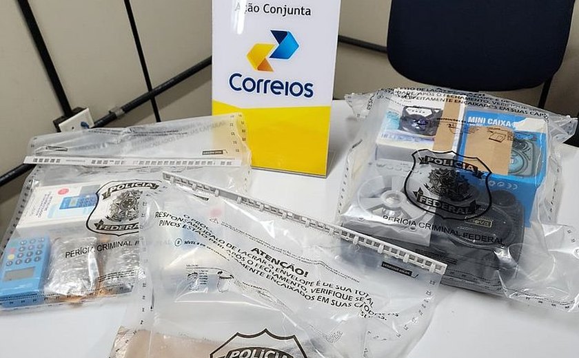 PF apreende droga em encomendas postadas no Correios e enviadas para Alagoas