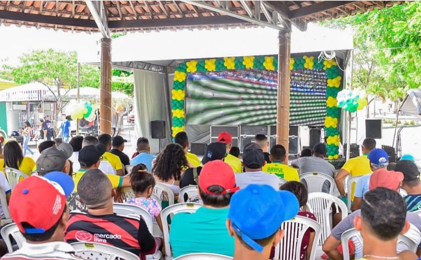 Brasil x Croácia : Torcedores de União dos Palmares poderão acompanhar jogo na praça Padre Cícero