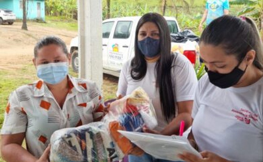 Assistência Social de Santana do Mundaú realiza entrega de cestas nas comunidades quilombolas