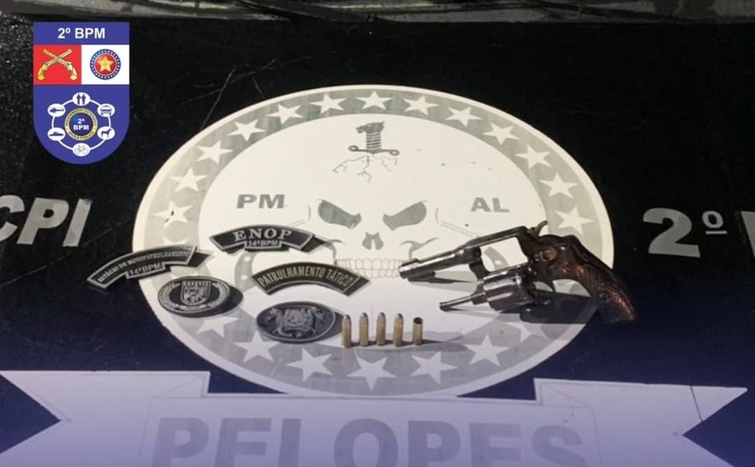Homem é preso por porte ilegal de arma de fogo em União dos Palmares