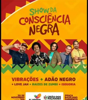 União dos palmares celebrará dia da consciência negra com muita música