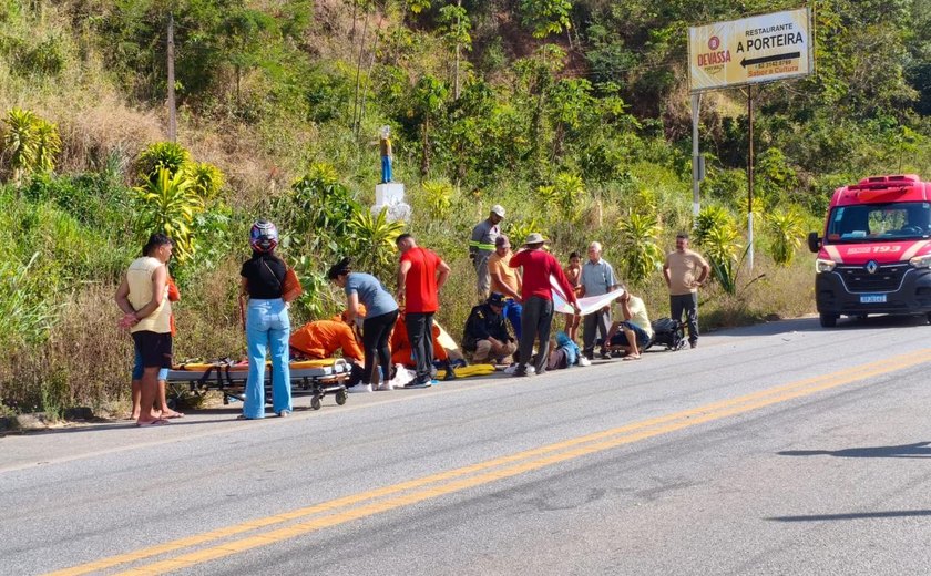 Acidente entre carro e moto é registrado próximo ao distrito Rocha Cavalcante