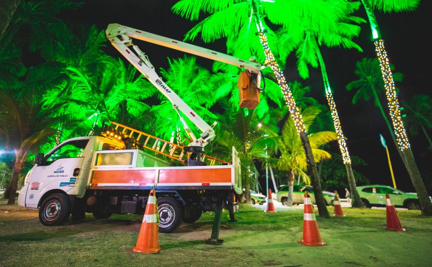 Furto de cabos e adornos atrasa iluminação de Natal de Maceió