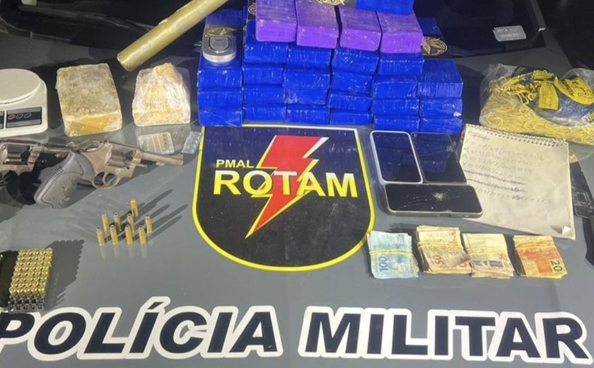 Operação policial prende homem com drogas e armas em Maceió