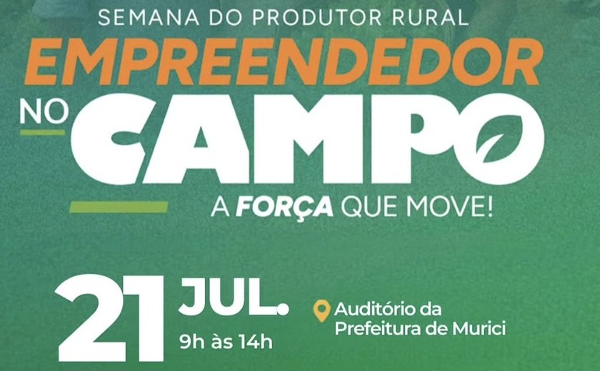 Murici realiza evento “Empreendedor no Campo” para fortalecer produtores rurais